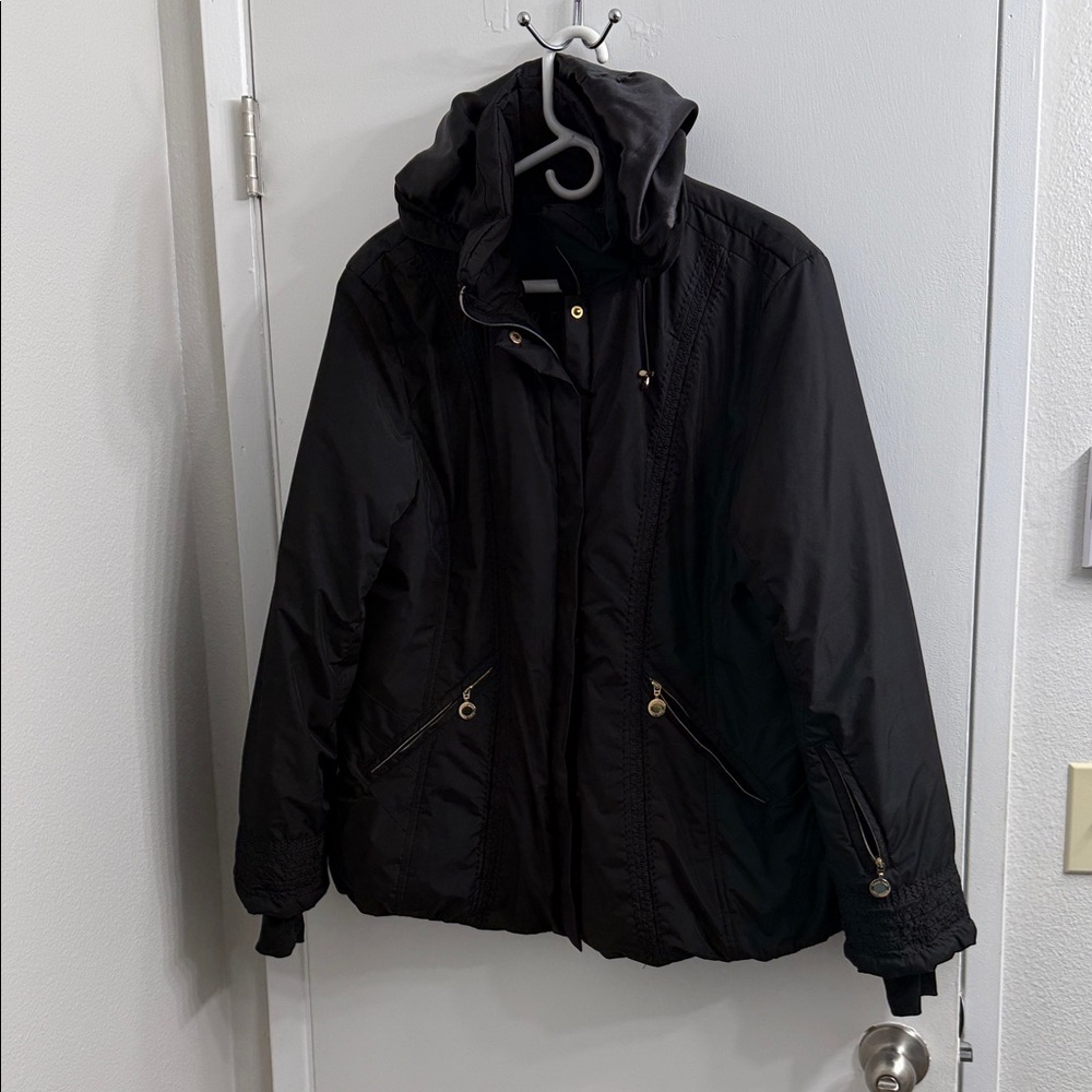 Calvin Klein Performance Black Hooded Puffer Jacket